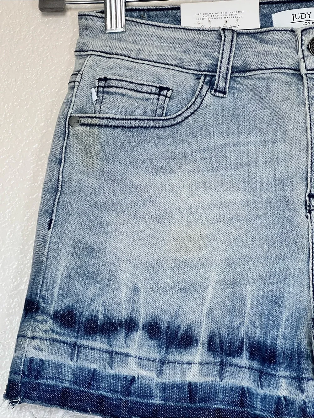 Judy Blue ombre frayed hem shorts, size medium *imperfect* - Picture 2 of 7